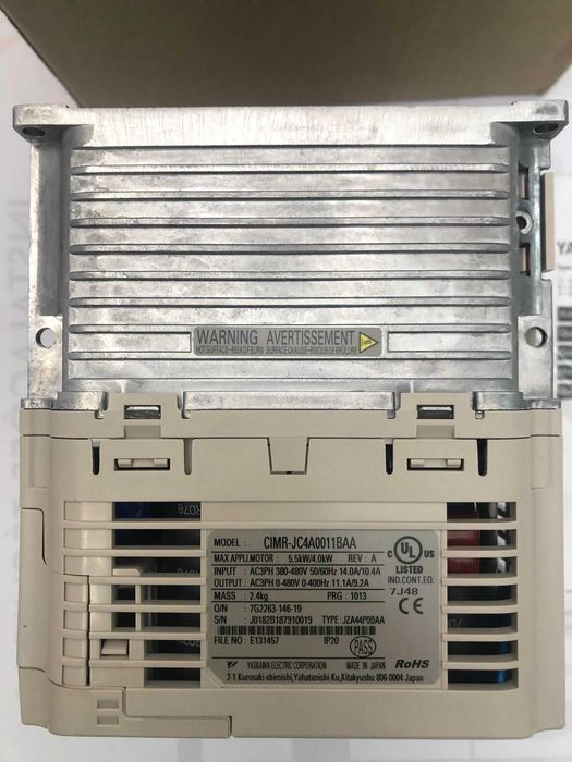 Variador Omron Yaskawa 4KW + Modulo parâmetros JVOP-181