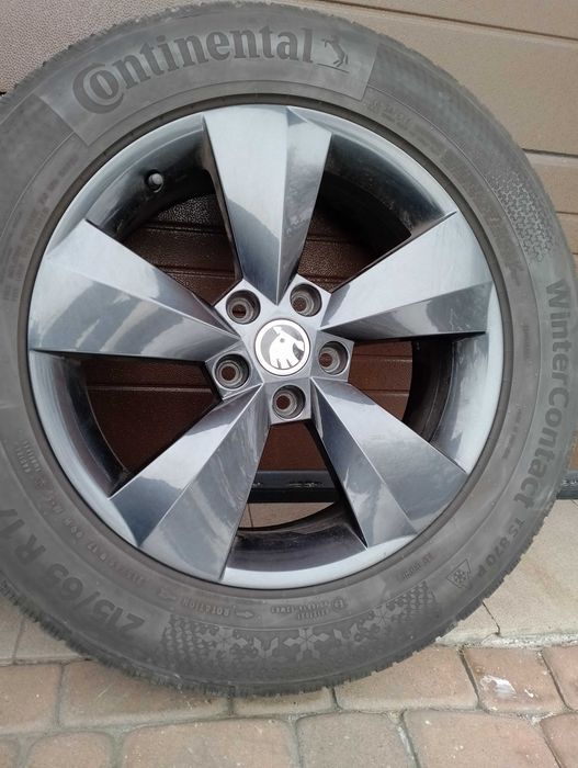 Koła Zimowe 17 Skoda Kodiaq VW Tiguan Tarraco Q3 Continental 8mm 2023r