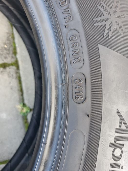 4x Opony Zimowe 205/60/16 Michelin Alpin5 Bieżnik 8mm