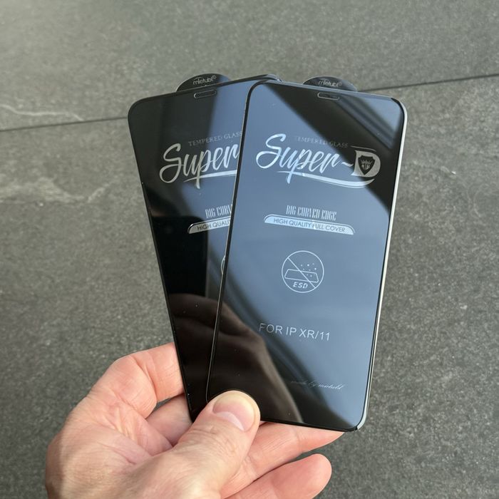 Защитное стекло iPhone 11, XR Super D. Захисне скло айфон 11, Хр