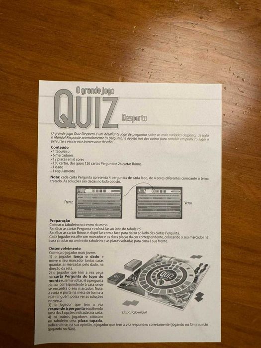 Jogo de Tabuleiro - O Grande Quiz Desporto