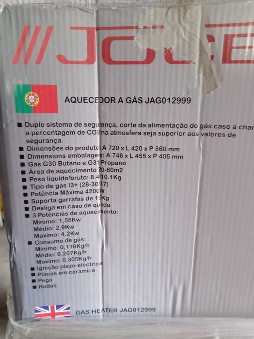 Aquecedor a gás (oferta de botija)