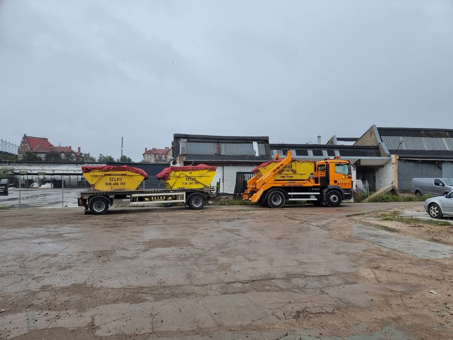 Kontenery skip na gruz śmieci wywóz gruzu odpadów Gorzów SELKO