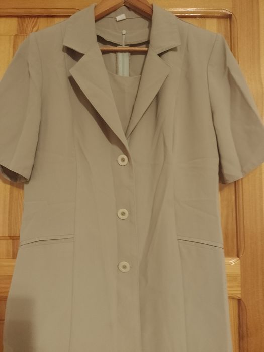 Komplet długi żakiet i sukienka