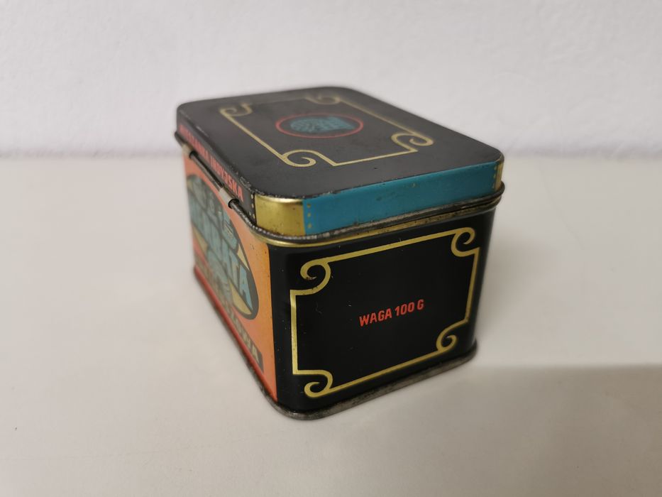 Pudełko metalowe po herbacie Społem