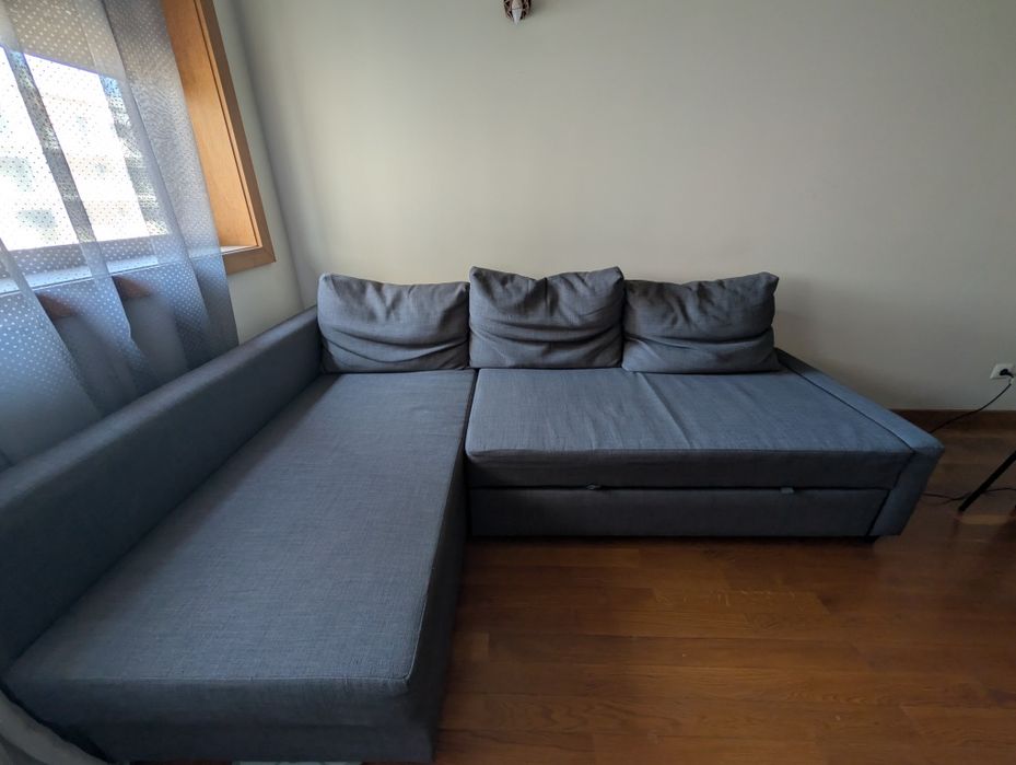 Sofá cama - Cinzento