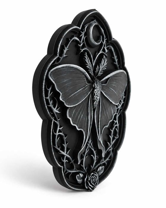Moldura Gótica Mariposa e Lua – Decoração de Parede