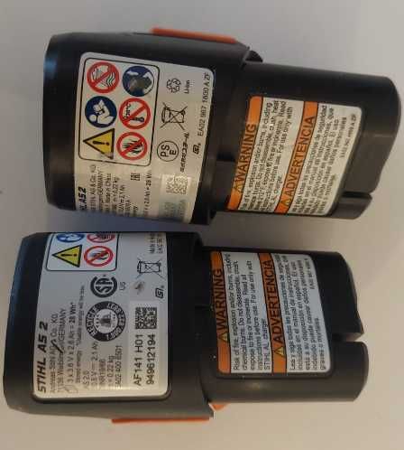 2x bateria akumulator STIHL AS 2 2,6Ah 10,8v