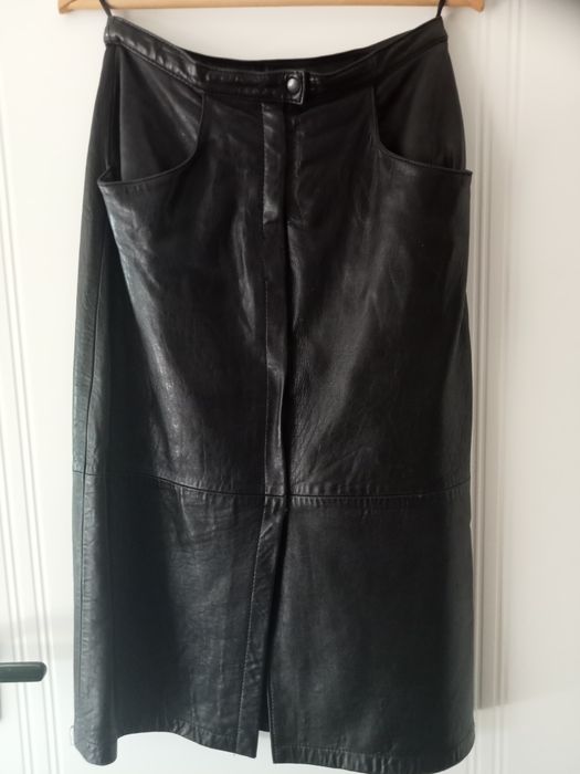 Spódnica że skóry naturalnej, rozmiar 38