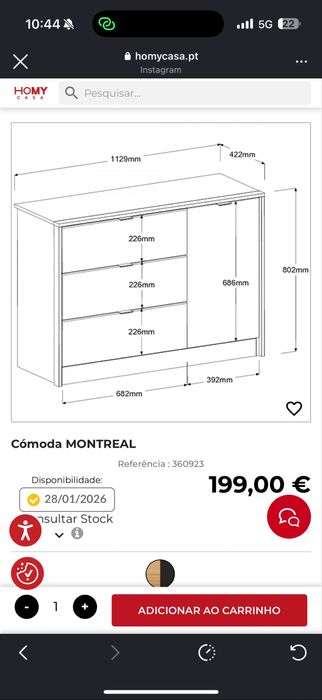 Vendo comoda Montreal
