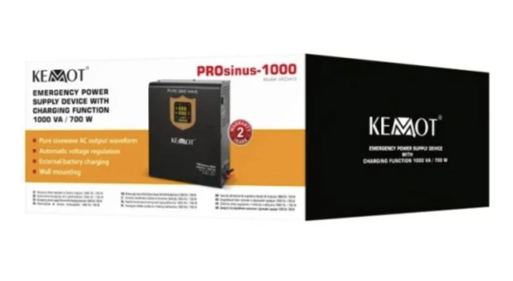 Инвертор KEMOT PROsinus-1000 700W URZ3406B чистая синусоида