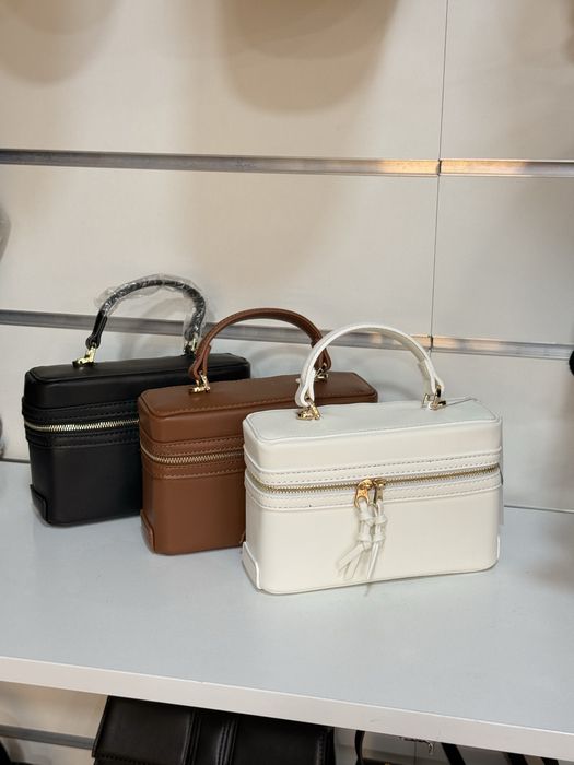 Сумка Zara рожева чорна біла коричнева