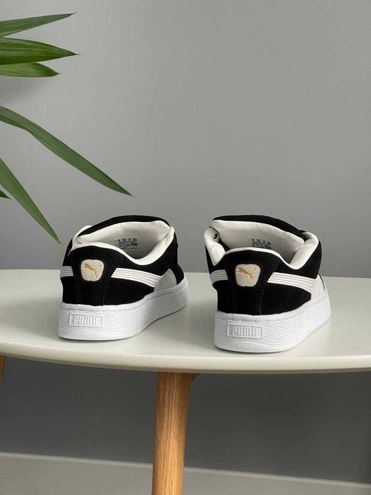 Кеди Puma Suede XL Black White кросівки пума чорні білі замша