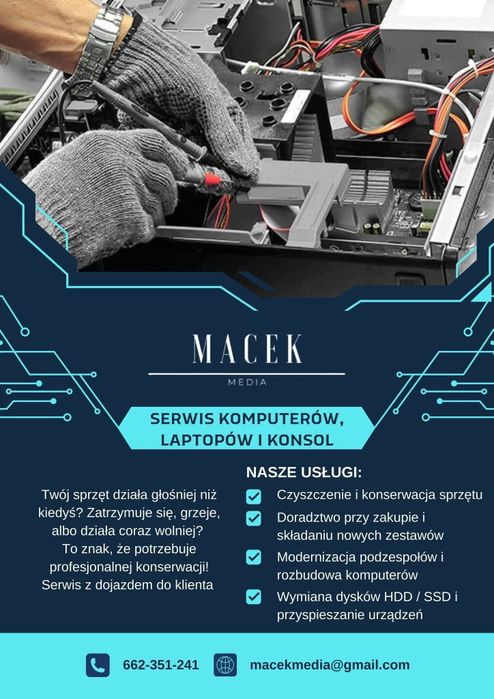 Komputer Gamingowy - Montaż - Sewis - Modernizacja