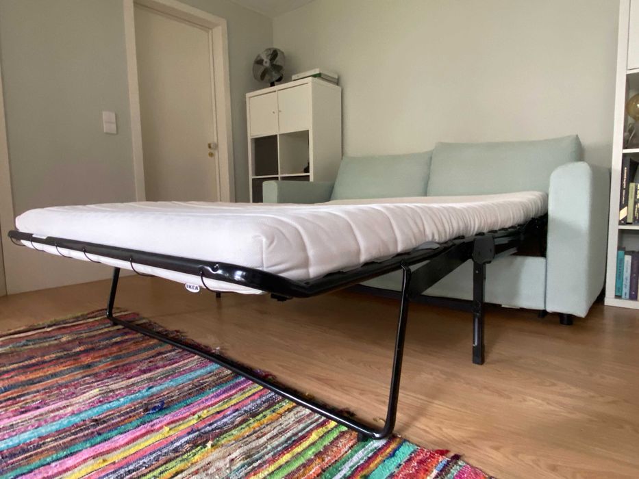 Sofá-cama 2lug, Saxemara azul claro