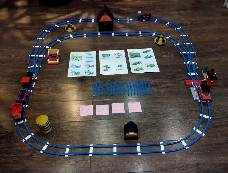 LEGO Vintage Train 146, 154, 181, 183 Lata 70te Retro Old Stare Pociąg