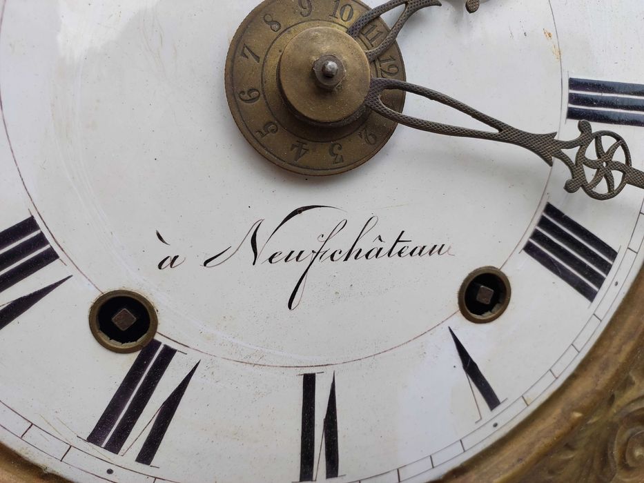 165 Stary zegar wkład mechanizm comtoise komplet budzik