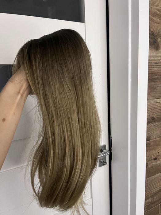 Topper ciemny blond z odrostem 55 cm