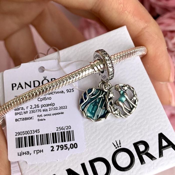 Шарм Pandora, Намистина нова оригінал Пандора Підвіска срібло бусина