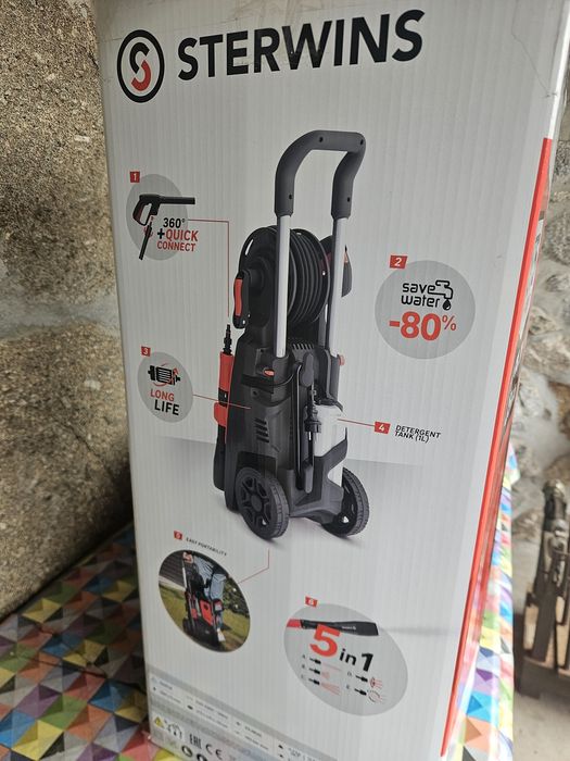 Lavadora de alta pressão Sterwins ST5 – nova, só testada, com garantia de 5 anos