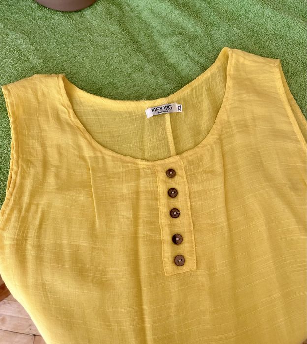 Нова легка літня жіноча сукня плаття сарафан 48-50 L-XL жатка