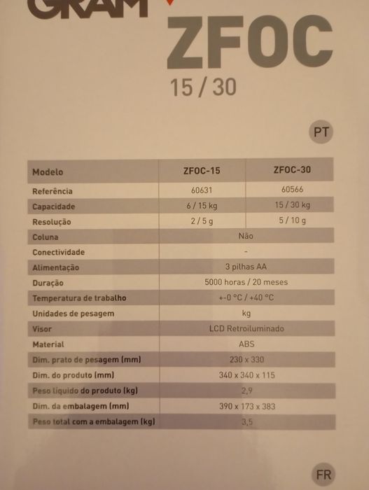 Balança comercial Nova 30KG