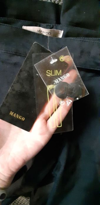 Фирменные брюки MNG укороченые синие 36 новые