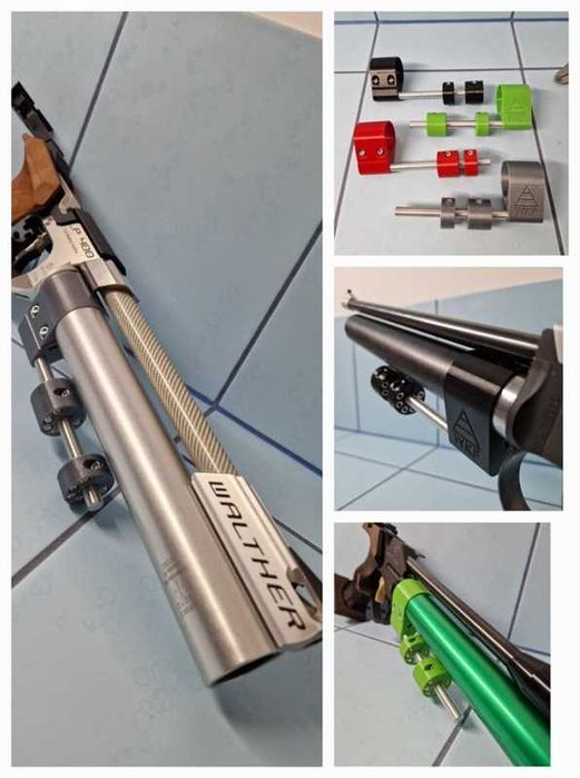 Belka z obciążnikami do pistoletów PCP CO2 Walther Morini SAM FWB