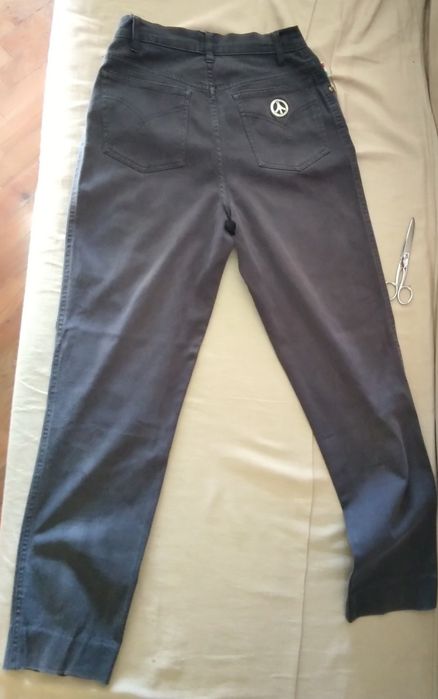 Calça sarja, 36, castanha