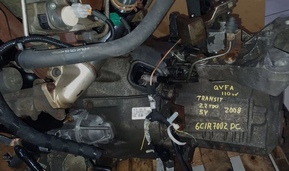 Motor Ford Transit 2.2TDCI 110cv QVFA caixa 5 velocidades 6C1R 7002 DC