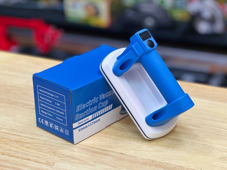 93х170мм Компактна Присоска Біла гума + Автопідкачка + Дисплей Міцна