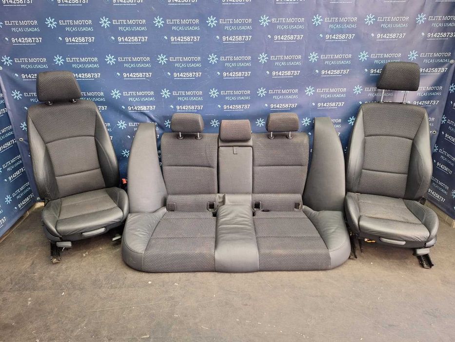 Jogo de bancos usados BMW SERIE 3 E90 PACK M pele e tecido