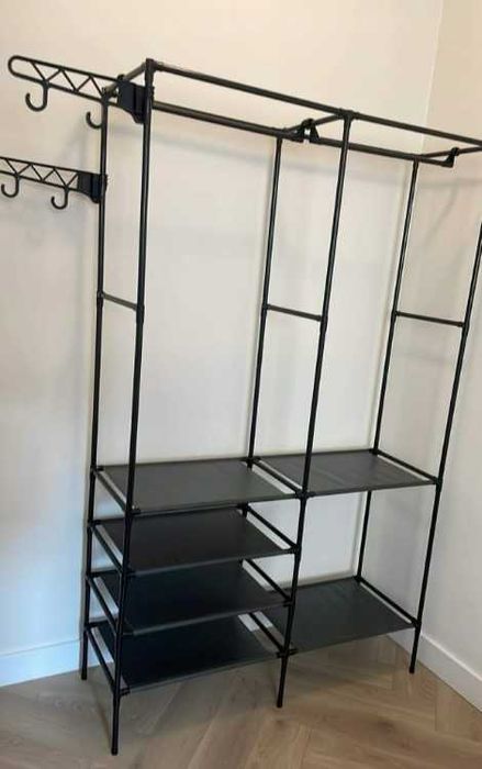 Stojący wysoki z haczykami do garderoby na ubrania przechowywanie duży