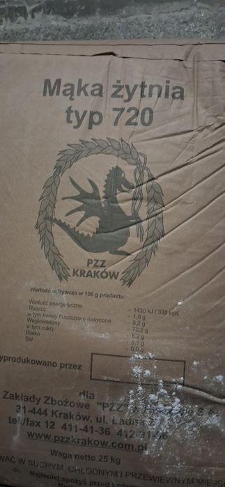 Mąka po terminie pełnowartościowy oryginalne worki