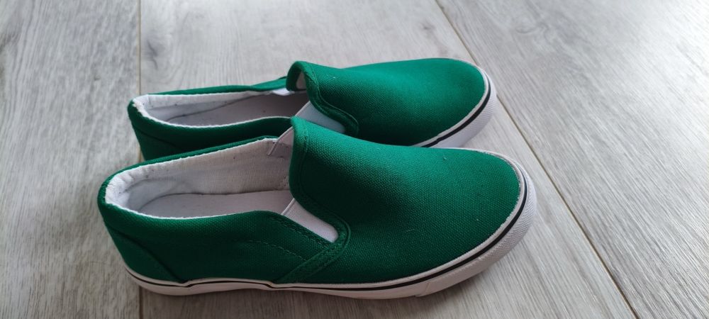 Trampki chłopięce 32 zielone Nowe