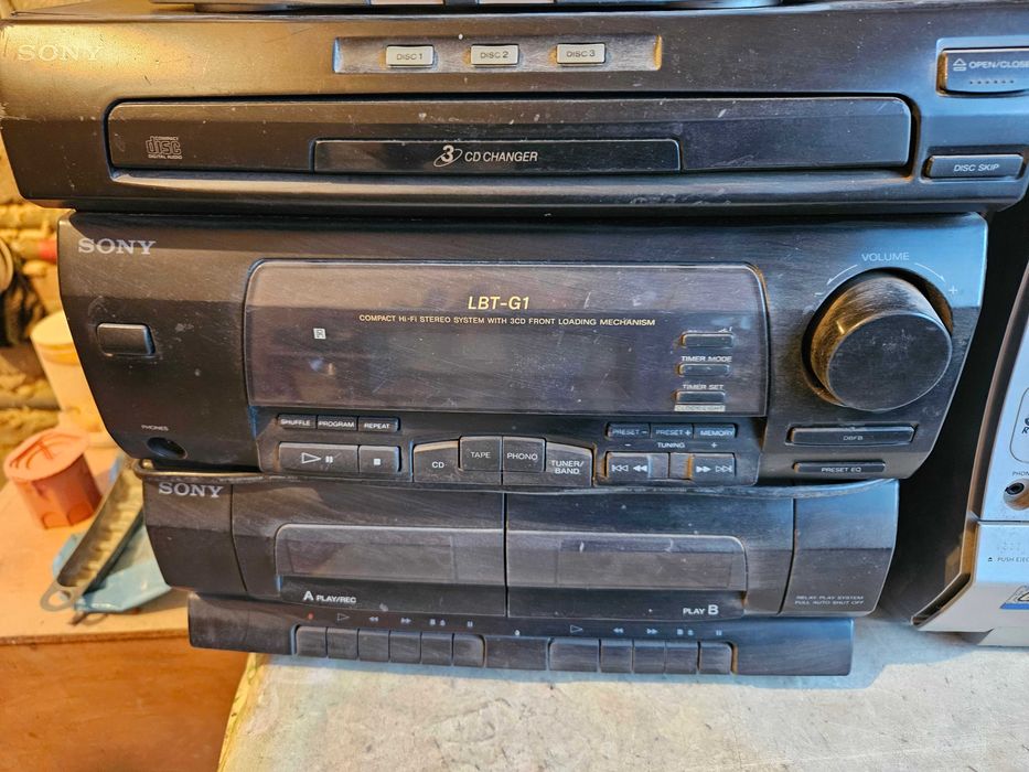 Magnetofon sony philips samsung jvc 4 sztuki