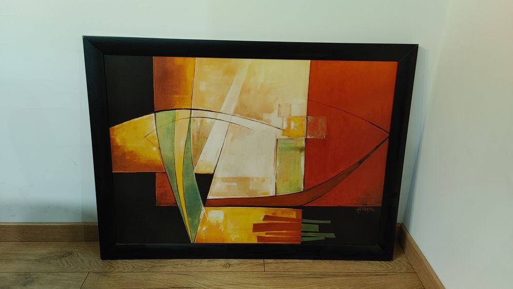 Obraz czarna rama 100 cm x 70 cm
