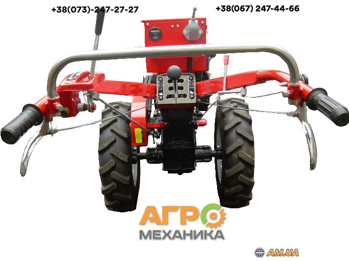 Мотоблок Forte МД-101Е LUX (10 к.с. дизель, червоний)! Фреза+стартер!