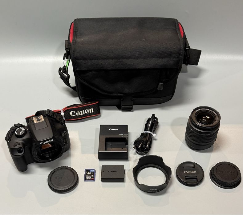 Aparat CANON EOS 4000D + Obiektyw EF-S 18-55 DC Bogaty zestaw Polecam!