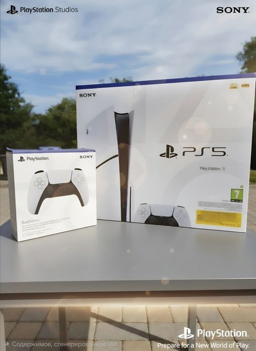 PlayStation 5 Slim Bluray + додатковий джойстик