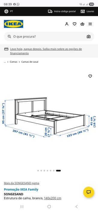 Cama IKEA Songesand