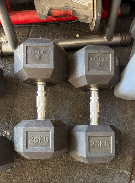 Dumbbell halteres loaded 25kg par