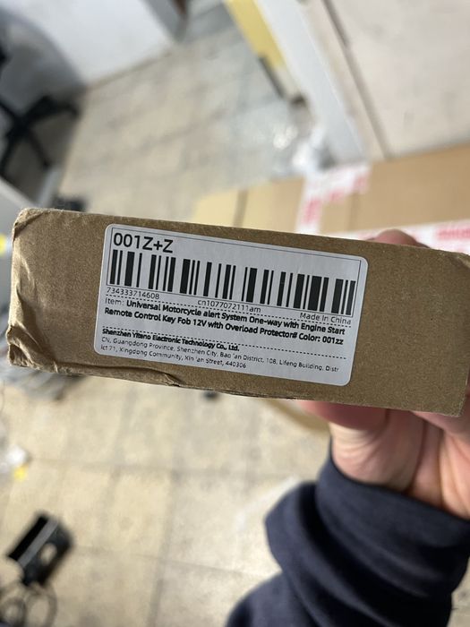 Alarme para moto com 2 comandos