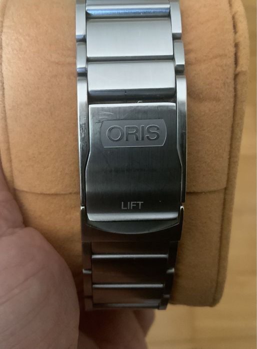 Relógio ORIS cronógrafo auto desportivo em aço