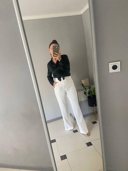 Брюки прямі zara/комбінзон палаццо
