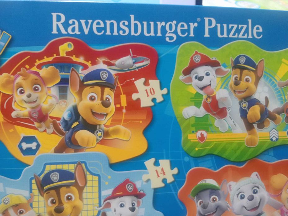 Conjunto 4 Puzzles Ravensburger Patrulha Canina