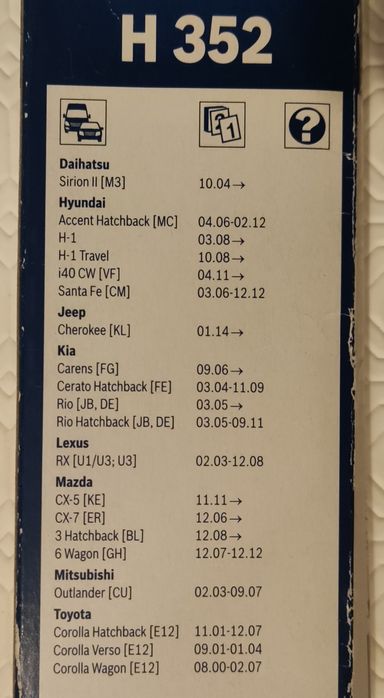 Escovas limpa parabrisas Bosch