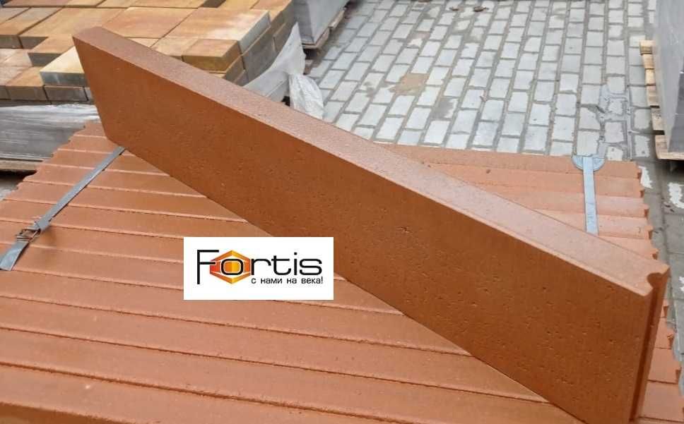 Поребрик шип-паз.Бордюр шип паз.Бордюр тротуарный.Бордюр бетонный