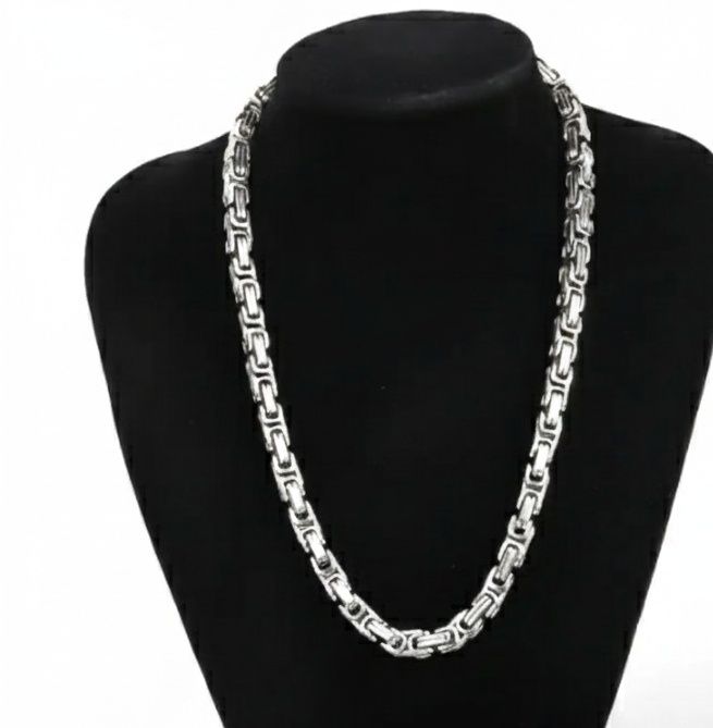 Łancuszek i bransoletka że stali chirurgicznej