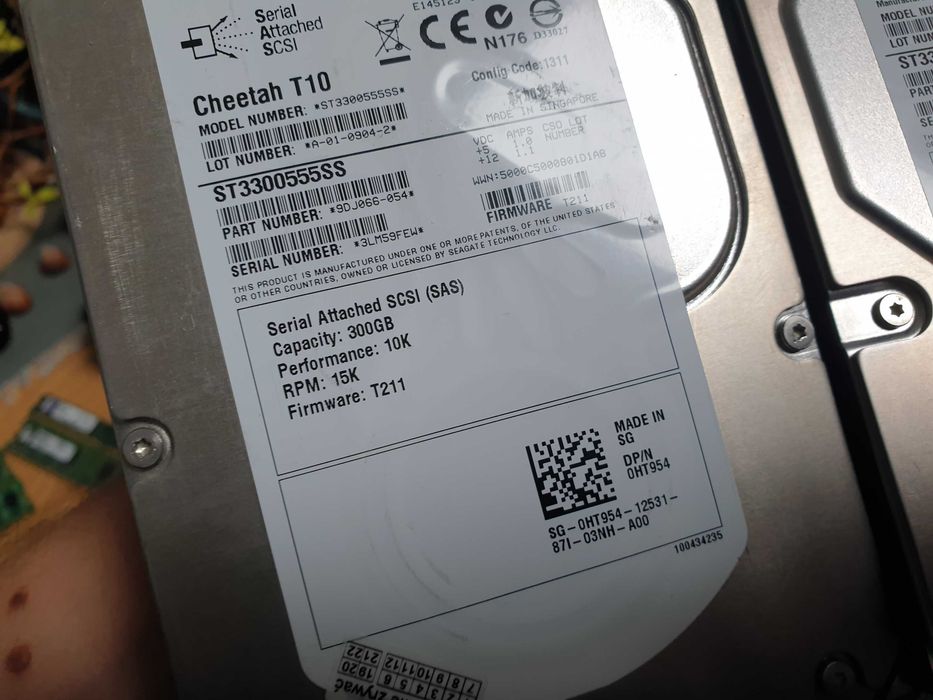 2 dyski scsi sas 2x300gb serwerowe RPM 15K dysk HDD 300Gb Cheetah